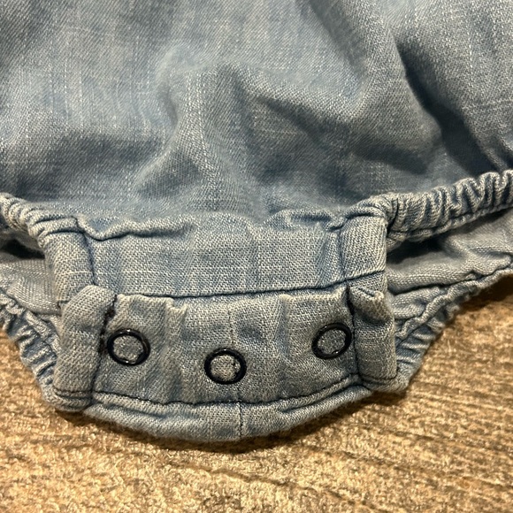Ruffle Butts Denim Romper - Picture 4 of 4